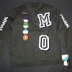 Membera Only & South Park, Olive Green, Men's Medium Jacket,